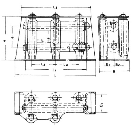 E 型滚柱导缆器 CB/3062-2011 E Roller head fairlead