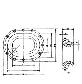 B 型导缆孔 CB34-76 MOORING CHOCKS